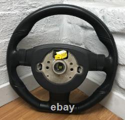 True Vw Mk5 Golf Gti Leather Black Flat Low Mfsw Direction Wheel Dsg. 17b