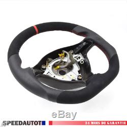 Tuning Flattened Leather Steering Vw Golf 4, Passat 3b, Bora, Gti Red Ring 2w