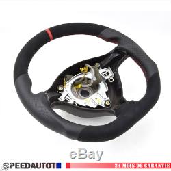 Tuning Flattened Leather Steering Vw Golf 4, Passat 3b, Bora, Gti Red Ring 2w