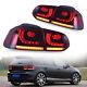 Vland For Volkswagen Golf 6 Mk6 Gti 2008-2013 Red Led Smoked Tail Lights L+r