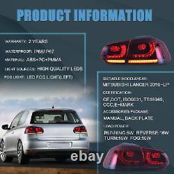 VLAND for Volkswagen GOLF 6 MK6 GTI 2008-2013 Red LED Smoked Tail Lights L+R