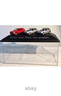 Very Rare Vw Golf III Mark 3 Gal Vr6 3 Car Promo Set 187 Herpa (model Dealer)