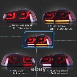 Vland Led Rear Lamp For Volkswagen Golf 6 Mk6 (tsi Gti R Tdi Gtd Lpg) 08-14