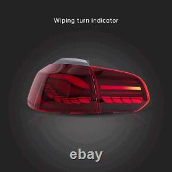 Vland Led Red Rear Lights For Volkswagen Golf 6 Mk6 Gtd Gti R 10-14 Light