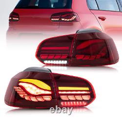 Vland Led Red Rear Lights For Volkswagen Golf 6 Mk6 Gtd Gti R 10-14 Light