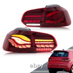 Vland Led Red Rear Lights For Volkswagen Golf 6 Mk6 Gtd Gti R 10-14 Light