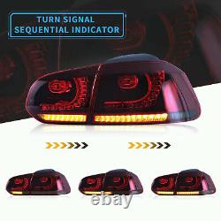 Vland Led Set Of 2 Rear Lights For Volkswagen Golf 6 08-13(mk6) Gti Tsi Tdi R