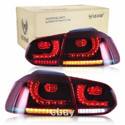 Vland Led Set Of 2 Rear Lights For Volkswagen Golf 6 08-13(mk6) Gti Tsi Tdi R