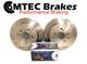 Volkswagen Golf 1.8 Gti 16v 86-88 Rear Brake Discs & Mtec Premium