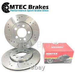 Volkswagen Golf 1.8T Gti 150bhp 97-99 Front Brake Discs & Pads Grooved Drilled.