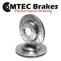 Volkswagen Golf 2.0 GTI 2.8 VR6 92-95 Front Perforated Grooved Disc Brakes