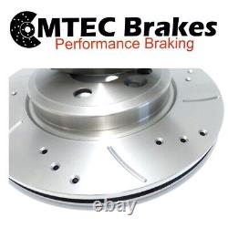 Volkswagen Golf 2.0 GTI 2.8 VR6 92-95 Front Perforated Grooved Disc Brakes