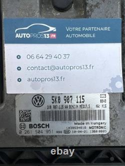 Volkswagen Golf 2.0 Gti Engine Control Unit 0261s04951 5k0907115 Med17.5 H16 Cczb