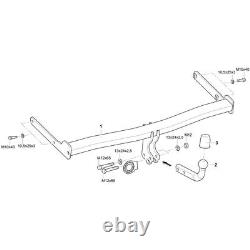 Volkswagen Golf 6 including GTi (10/08-) Swan Neck Towbar