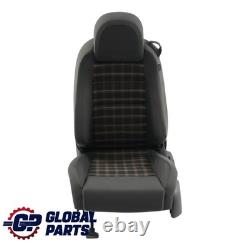Volkswagen Golf GTI 1K Front Left Seat Anthracite Fabric Leather Heated