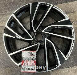 Volkswagen Golf GTI 2022 2023 2024 70088 OEM Wheel Rim 19 x 8 CNC Glossy Black