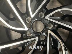 Volkswagen Golf GTI 2022 2023 2024 70088 OEM Wheel Rim 19 x 8 CNC Glossy Black