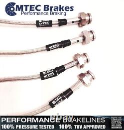 Volkswagen Golf GTI Mk 2 6 Line Front Rear MTEC Performance Braided Brake