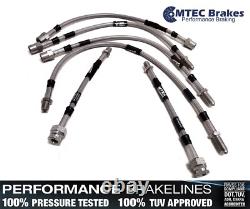 Volkswagen Golf GTI Mk 2 6-Line Front Rear MTEC Performance Braided Brake Line