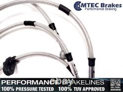 Volkswagen Golf GTI Mk 2 6-Line Front Rear MTEC Performance Braided Brake Line