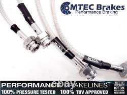 Volkswagen Golf GTI Mk2 4-Line MTEC Performance Braided Steel Brake Hoses