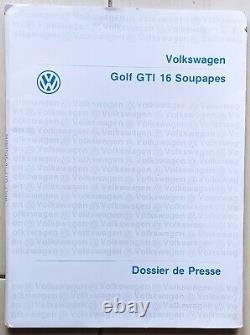 Volkswagen Golf Gti Press Kit - 06/1985 A4 22 Pages + 7 Photos