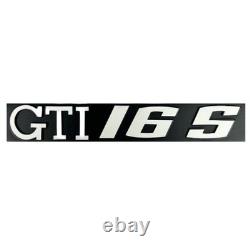 Volkswagen Golf I GTI 16S Grille Logo Silver Lettering Complete Finish
