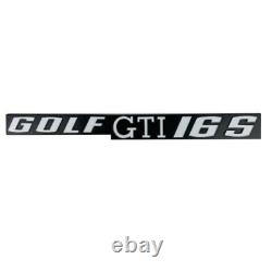 Volkswagen Golf I trunk logo Golf GTI 16S with white lettering and finishing comp