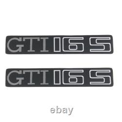 Volkswagen Golf II Pair Of Gti 16s Wing Logos Complete Finish