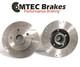 Volkswagen Golf Mk3 92-99 2.0 Gti Rear Drilled And Grooved Brake Discs Without Bearings