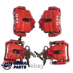 Volkswagen Golf Mk5 Front Rear Brake Caliper Set Red GTI 1K0615123F