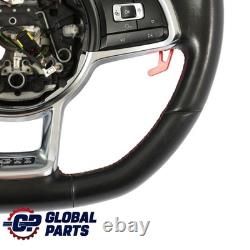 Volkswagen Golf Mk7 GTI Black Leather Steering Wheel Shift Paddles 5G0419091R