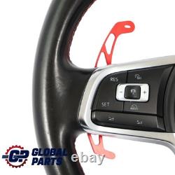 Volkswagen Golf Mk7 GTI Black Leather Steering Wheel Shift Paddles 5G0419091R