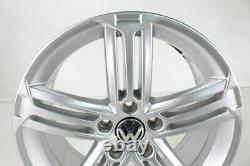 Vw Golf 5 6 Gti Alloy Wheels 18 Inch Talladega Silver 5k0601025h Game