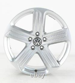 Vw Golf 7 Gti Gtd & R Alloy Wheels Cadiz Silver 18 Inch 5g0601025bk