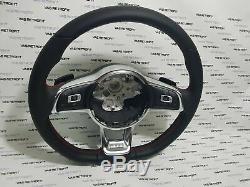 Vw Golf 7 Gti Mk7 Original Leather Multifunction Steering Wheel With Red Stitching 5g0419091 Dsg