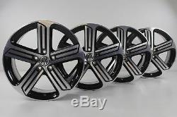 Vw Golf 7 R-line Gti Alloy Rims 18 Inches Cadiz Black 5g0601025dq Set