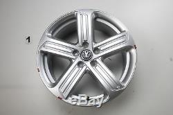 Vw Golf 7 R-line Gti Gtd Alloy Wheels Set Of 18 Inches Cadix 5g0601025bk