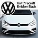 Vw Golf 7 Vii Facelift Front Emblem Black White Sign Before Gti Gtd Tcr Acc