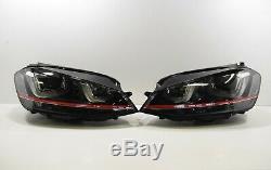 Vw Golf Gti Lhd 7 Mk7 Bi Xenon Headlight Set Dynamic Route Light Led Lamp Day