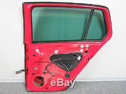 Vw Golf VII 7 Gti Gtd 4-türer Rear Door Right Side Window Red