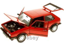 WELLY Red Volkswagen Golf I GTI Car 1/18 WEL18039R