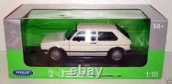 Welly 1/18 18039w Volkswagen Golf GTI Mk1 White