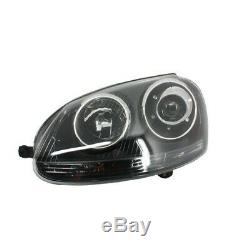 Xenon Look Headlights Rhd Volkswagen Golf V (2003-2007) Gti R32 Black Edition Kitt H