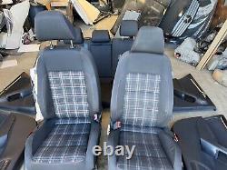 11 Volkswagen Golf Gti MK6 4 Porte Noir Écossais Vêtements Seats & Panneaux