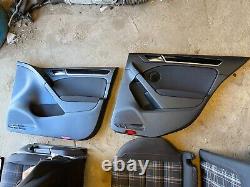 11 Volkswagen Golf Gti MK6 4 Porte Noir Écossais Vêtements Seats & Panneaux