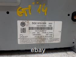2014 VOLKSWAGEN GOLF Radio Tête Unité Stéréo Écran GOLF Gti 5G0919606 Véritable