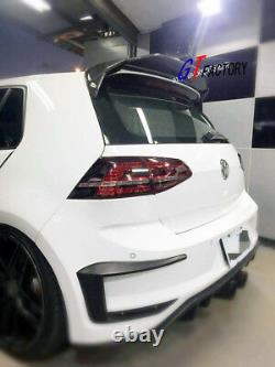 3pcs Carbon Rear Wing Spoiler For Vw Volkswagen Golf7 Golf 7 Mk7 Gti Only