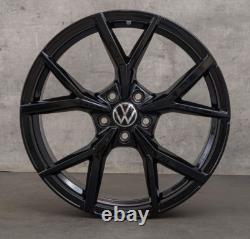 4 jantes 19 neuves look VW GOLF 8R estoril GTI GTD GTE golf 5 6 7 black