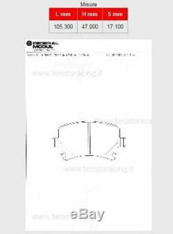 444A-FCP1636H FERODO RACING SPORTBREMSBELAG DS2500 VOLKSWAGEN Golf (5) 2.0 GTI